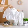 Conjunto de Tres Piezas con Sudadera con Capucha y Cremallera de Manga Larga, Moda Transfronteriza de Primavera 2026 para Niños Pequeños