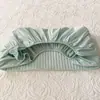 Funda de Almohada Acolchada de Algodón de Color Sólido Cubierta de Almohada Protector de Almohada Algodón Puro Universal Látex Espuma de Memoria Funda de Almohada Antideslizante Lavable a Máquina