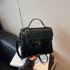 Bolso de mano estilo coreano de alta gama con textura transfronteriza, estilo vintage, informal, pequeño, cuadrado, bandolera de hombro para mujer