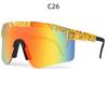 PIT VIPER Europeu e Americano óculos de equitação transfronteiriços óculos de sol Esportes ao ar livre óculos de sol masculinos revestimento colorido atacado