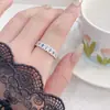 Anel Colorido de Zircônia Micro-Incrustado Estilo Coreano para Mulheres, Anel Aberto de Luxo Leve de Nicho de Alta Qualidade, Nova Joia Versátil Personalizada