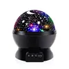 Lámpara de proyección de cielo estrellado giratorio para sueños, dedicada a cruzar fronteras, luz de noche estrellada USB para dormitorio, juguetes para niños, carcasa negra