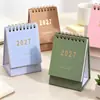 Calendario de Escritorio Pequeño Transfronterizo 2027 Planificador Bloc de Notas de Escritorio Serie de Colores Morandi Bloc de Mensajes Simple En Stock Personalización