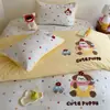 Lindo Set de Funda de Cama Bordada con Toalla Nairi de Lunares para Nieve, Juego de Cuatro Piezas, Funda de Edredón de una Pieza, Juego de Cama de Tres Piezas