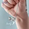 Nueva Cadena de Collar con Letras de Mancuernas para Hombres Principiantes Fitness Regalo del Día del Padre diy Nombre de Familia Suministro de Fábrica