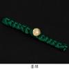Botones de Disco Estilo Chino Lámina Dorada Satinada Trenza de Cuentas de Jade Botones Tejidos a Mano Accesorio Decorativo Retro Hanfu Cheongsam