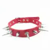 Harajuku Punk Europeo y Americano Cuero Clavo de Múltiples Puntas Moda Cadena para el Cuello Alternativa para Mujer Cadena para Clavícula Collar Joyería