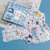 Pegatinas de Sanrio Kuromi Cinnamoroll Gato Kt, Pegatinas Lindas para Agendas, Pegatinas de Dibujos Animados Impermeables para Estudiantes