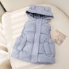Colete Infantil com Capuz Roupa de Algodão Acolchoado para Meninos e Meninas para Outono e Inverno Roupa de Jardim de Infância Abelha de Orelhinhas Fofas de Bebê