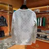 Sudadera Versátil de Cuello Redondo y Manga Larga para Primavera y Otoño, Marca Nueva de Moda, Tie-Dye Desgastado, Moda Masculina, Top Personalizado con Bordado de Letras