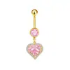 Gabei Moda Europeia e Americana Cruzada Menina Estilo Tendência Coração Lua Piercing Body Jewelry