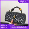 Bolso de Mano de Nueva Tendencia de Moda Simple con Cuadros de Diamantes Cadena Bolso de Hombro Único Cruzado Bolso Versátil para Mujer Personalización de Fábrica