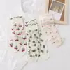 Meias JK de Renda na Altura da Panturrilha Estilo Japonês, Meias Folgadas Lolita Fofas Finas para Meninas, Meias Femininas de Seda de Vidro, Versátil