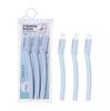 Cuchillo para recortar cejas Lamera serie pequeña fresca de acero inoxidable antiarañazos súper rentable para mujer cuchillo profesional para afeitar cejas rastrillo para cejas