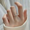 Anillo de Estrella Chapado en Plata 925 para Mujer 2025 Nuevo Anillo de Diamante Flash Abierto de Moda Ins Moderna Anillo de Dedo Índice de Gama Alta