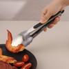 Acero inoxidable 304 pinza para alimentos BBQ BBQ pinza larga accesorios hogar pinzas para pan alimentos herramientas de cocina venta al por mayor
