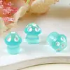 Resina de Colores Pequeño Hongo Accesorios para Joyería DIY Decoración de Micro Paisajes Dibujos Animados Pequeños Adornos Venta al por Mayor