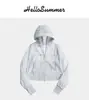 Roupa Leve com Proteção Solar para Mulheres no Verão, Anti-UV, Secagem Rápida, Fresca, Respirável, Jaqueta Repelente à Água, Jaqueta Curta