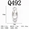 Aço Inoxidável Banhado a Ouro 18K Moda de Luxo Pingente Oval em Formato de Coração Gota D'água Acessórios para Joias de Aço Titânio para Pulseira Colar DIY