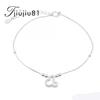 Joyería de verano amor tobillera estrellas retro plateado plata femenina coreana linda fábrica al por mayor tobillera de estrellas de calabaza