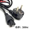 Cable de alimentación europeo estándar europeo francés de cobre de tres núcleos con certificación CE según el producto C13, cable con enchufe de tres orificios para ordenador.