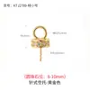 Accesorios DIY de Perlas Plata S925 Chupete Colgante de Circonita Hebilla Hebilla de Oro 18K Colgante de Collar Hecho a Mano Soporte Vacío