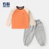 Conjunto de Roupa de Outono para Meninos, Camiseta de Manga Longa para Crianças Pequenas, Calça de Moletom, Roupa Infantil, Camiseta Base para Crianças, Calças Compridas, Moderno