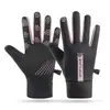 Luvas Masculinas de Inverno com Forro de Fleece Espessas Quentes Impermeáveis Antiderrapantes 2024 Novas Luvas de Tela Sensível ao Toque para Ciclismo de Bicicleta Elétrica para Mulheres