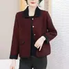 Cardigan Nuevo Estilo Otoño e Invierno Lana Doble Cara Top para Mujer Ropa para Mamás Jóvenes Estilo Coco Chanel Tejido Prendas de Abrigo Suéter Elegante