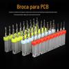 Broca PCB perfuração de furos micro broca helicoidal para carpintaria Precisão Perfuração agulha placa de circuito conjunto de brocas Broca central