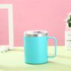 Taza de acero inoxidable portátil sencilla, moderna taza de café para estudiantes, taza con asa para oficina, taza termo de café, venta al por mayor