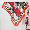 Moda Europea y Americana Tendencia Primavera y Verano Bufandas Pequeñas de Seda para Mujer, Bufandas de Seda Artificial, Bufandas para Abrigo, Fábrica de Bufandas de Seda al por Mayor