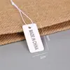 Etiqueta de Precio con Cordón Elástico en Blanco Material de Etiqueta Tarjeta Colgante Joyería Cordón para Joyería Etiqueta de Precio para Joyería