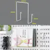 Accesorios para Tablero Perforado Ganchos Decorativos Ranura Larga Estante de Almacenamiento Universal Montaje en Pared Sin Taladro Estante de Exhibición de Almacenamiento de Escritorio