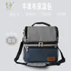 Bolsa de almuerzo con bolsa de hielo espesada de papel de aluminio, lonchera aislada, bolsa impermeable catiónica, bolsa portátil de aislamiento para almuerzo, portátil más vendido