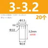 Pilar guia de luz LED com cabeça redonda, diâmetro do furo de 3,0 mm, diâmetro de 4 mm, PC transparente com ranhura de travamento, haste guia de luz, tampa guia de luz indicadora