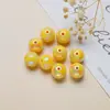 Cuentas Redondas de Acrílico con Agujero Pasante Recto de Color Macarrón para Accesorios de Fundas de Teléfono DIY para Niños Materiales al por Mayor