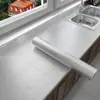 Adesivo de folha de alumínio à prova d'água e à prova de óleo para cozinha, autoadesivo espessado, resistente a altas temperaturas, retardante de chamas, adesivo à prova de umidade para tampo de fogão de mármore