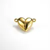 Cierre Magnético en Forma de Corazón de Acero Inoxidable Más Vendido, Hebilla Magnética en Forma de Corazón, Pulsera para Pareja, Colgante para Collar, Accesorios Conectores para Joyería DIY