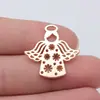 28X27mm 3.1g Multicolor Joyería de Exportación Europea y Americana Más Vendida Figura de Ángel Colgante de Ángel Tallado