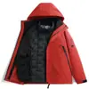 Jaqueta Três-Em-Um Removível Outono e Inverno Duas Peças Corta-Vento Outdoor Jaqueta Masculina Repelente à Água Tamanho Grande Jaqueta para Montanhismo