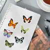 54 Piezas de PVC Mariposa Colorida Dibujos Animados Graffiti Pegatinas Papelería DIY Material para Maletas Pegatinas Decoración Venta al por Mayor Transfronteriza