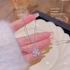 Collar de Acero de Titanio con Corazón de Amor de Moda que No se Desvanece para Mujer Diseño de Joyería Nicho de Verano Colgante Cadena Clavicular de Alta Gama Venta al por Mayor