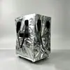 Bolsa de equipaje tipo tote con ruedas Amazon, Bolsa tejida plegable de gran capacidad con tapa, Bolsa de compras con ruedas