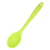 Cuchara de Silicona Integrada Spot Cuchara para Niños Cuchara para Papilla Cuchara Pequeña para Sopa Cuchara para Arroz Cuchara para Mezclar Cuchara