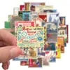 50 Pegatinas de Graffiti de Sellos de Viaje Retro Nuevas DIY Pueden Decorar Guitarra Maleta Impermeable Transfronterizo