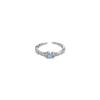 Anillo de Diseño de Nicho Estilo Coreano Anillo para Dedo Traje de Piedra Lunar Sentido Avanzado Personalizado ins Estilo Frío