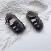 Sandalias de Bebé para Mujer Estilo Coreano Verano Nuevos Zapatos Romanos Suaves Antideslizantes para Bebé Combinan con Todo Zapatos Pequeños de Cuero Suaves para Bebé