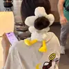 Novo scrunchie floral do Mickey Mouse para mulheres, elástico criativo para coque de outono e inverno, elástico de cabelo fofo do Mickey Mouse com bolinhas