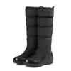 Zapatos de Invierno de Fábrica para Mujer Botines Cálidos Zapatos Blancos de Algodón Forrados de Felpa Botas de Algodón Engrosadas Suela Gruesa Plataforma Caña Media Botas de Nieve Botas para Mujer